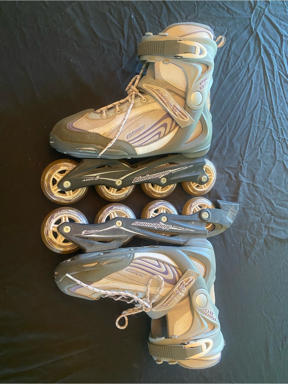 Bladerunner Inline Skates in Taupe and Gold